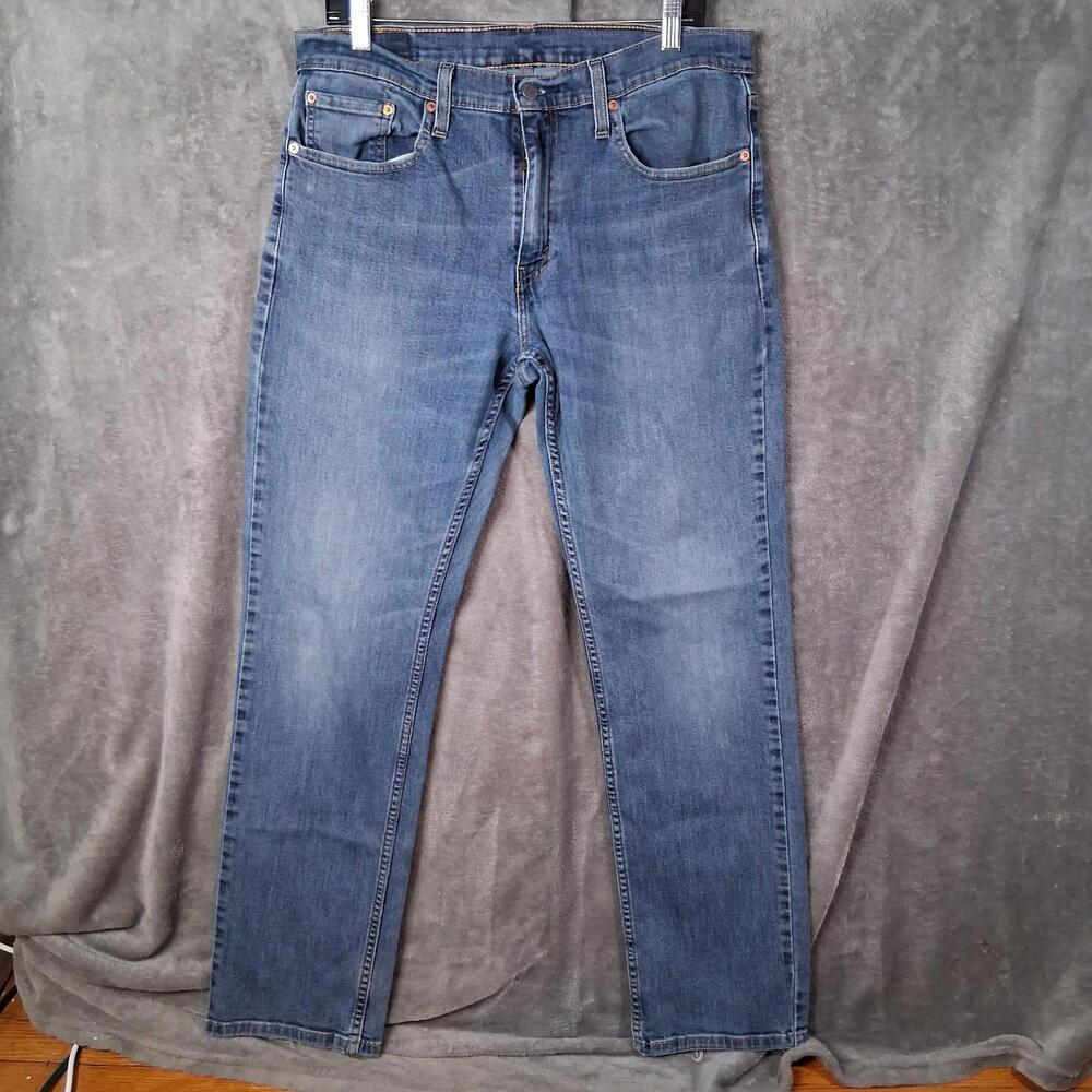 Levis 559 Jeans Men 33x34 Blue Relaxed Fit Straight Steely Blue Inseam 33‎